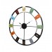 Round Numbers Multicolor Wall Clock